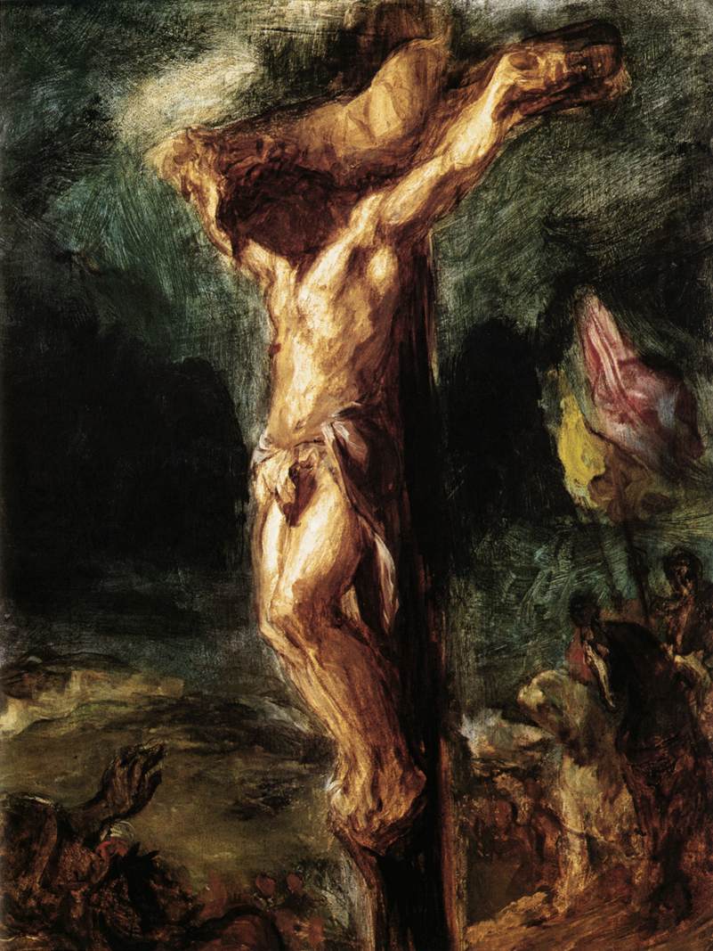 christ-on-the-cross-sketch-eug-ne-delacroix